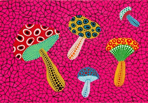 yayoi kusama mushrooms 1995